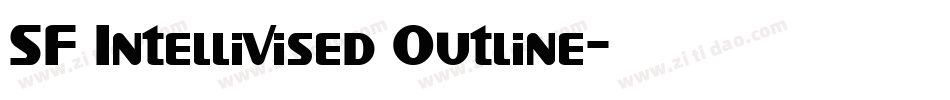 SF Intellivised Outline字体转换